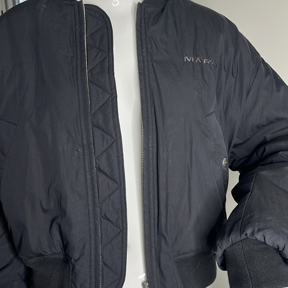 ISABEL MARANT ETOILE Sz 38 (M) Black Bessime Bomber Jacket New with Tags - Picture 3 of 13